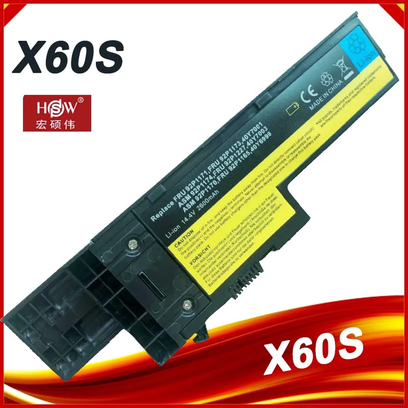 Bateria do Portátil para Ibm Thinkpad X60 X60s X61 X61s Série 40y7001 40y7003 Asm 92p1170 92p1172