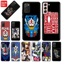 for samsung s22 plus s20 s21 fe s10 note20 ultra gundam anime silicone phone case cover for galaxy note 10 lite 9 8 fundas capas