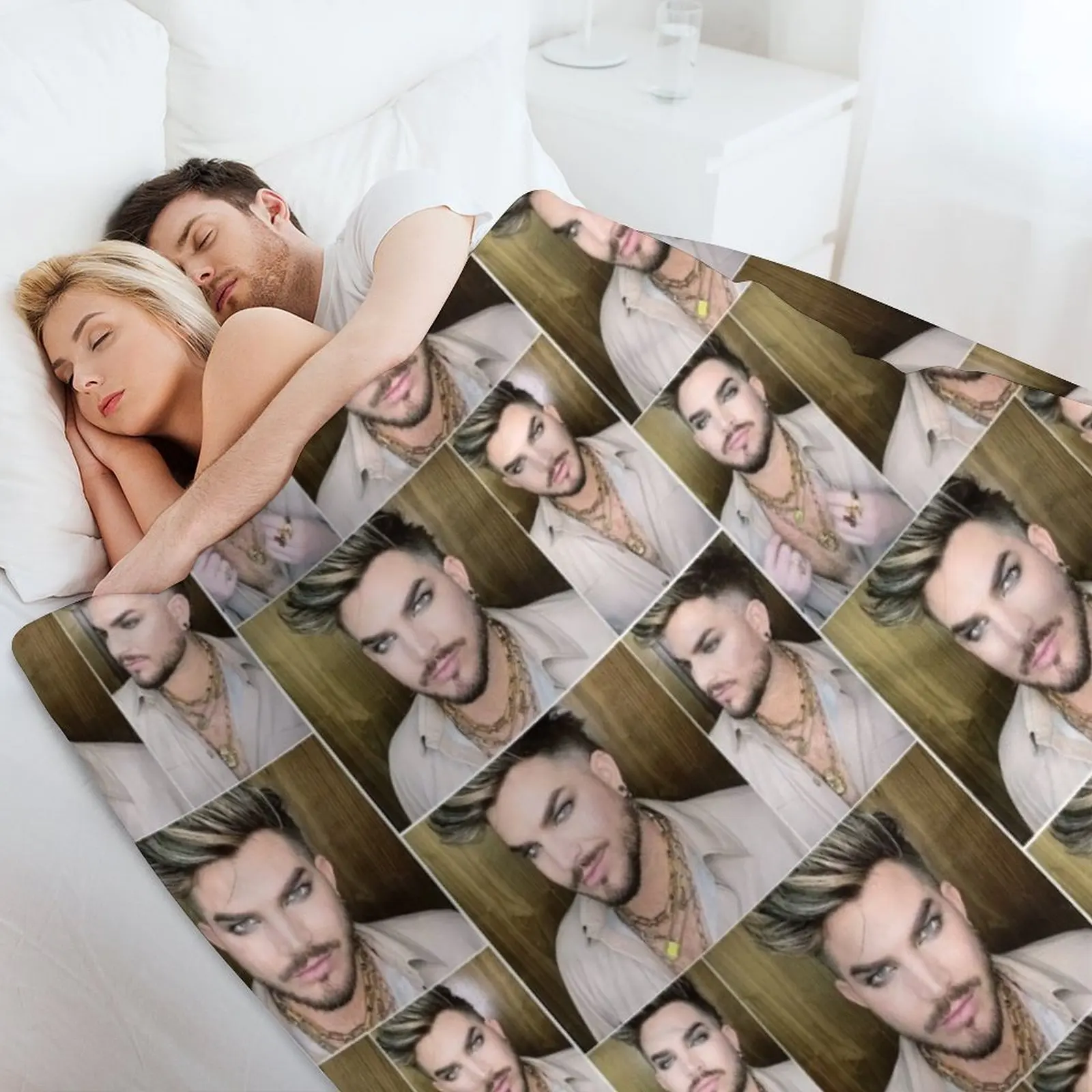 Фланелевое одеяло Adam Lambert