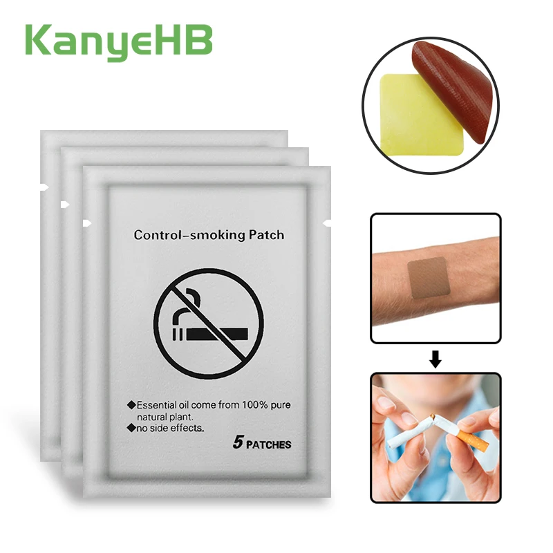 

15pcs=3bags Anti Smoke Patch 100% Natural Ingredient Stop Quit Smoking Cessation Chinese Herbal Medical Plaster Health Care A438