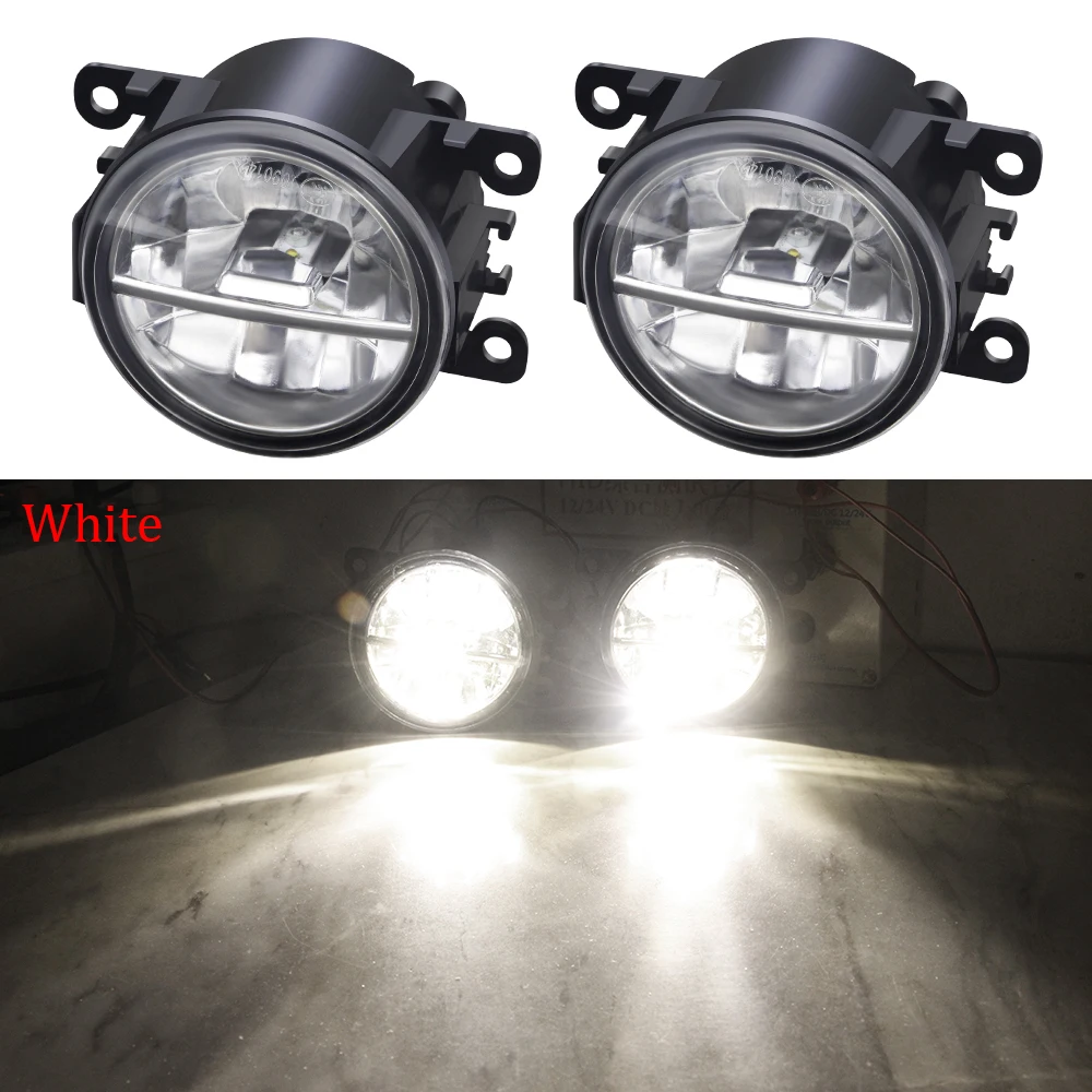 

2 светодиодных противотуманных фары для Subaru Forester WRX STI Outback BRZ Impreza Justy Levorg XV Legacy, передний бампер автомобиля, противотуманные фары DRL 30 Вт 12 В