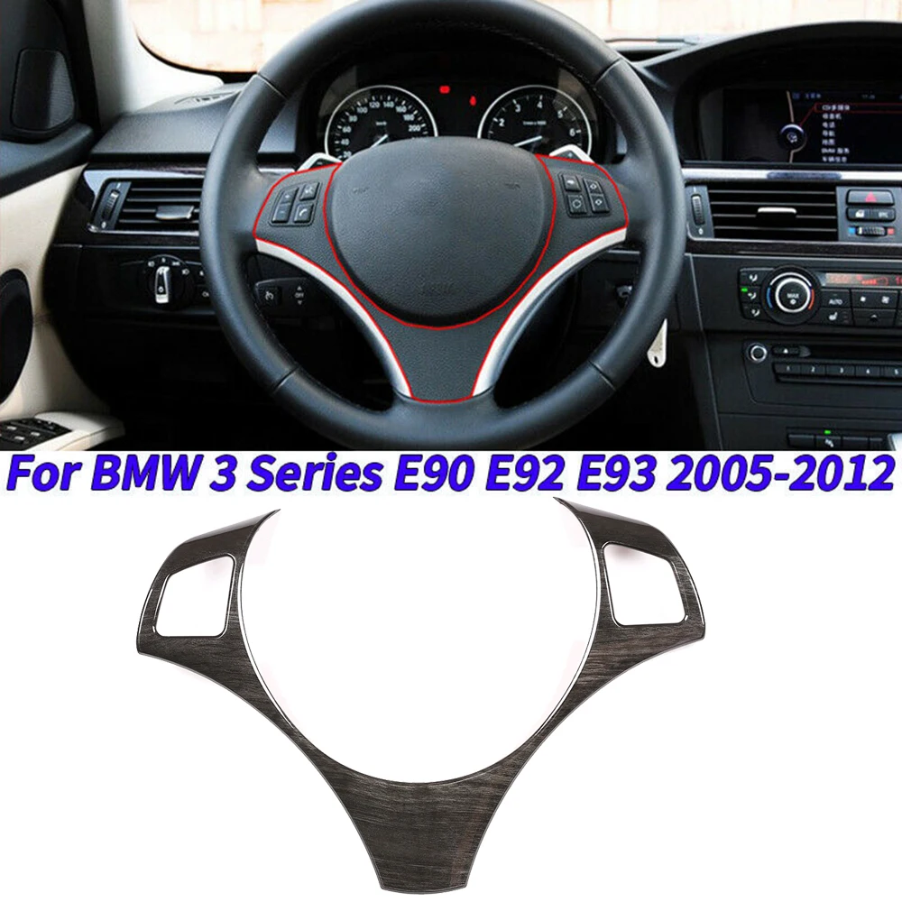 

Black Steering Wheel trim Cover Wear-resistant Waterproof Accessory Useful