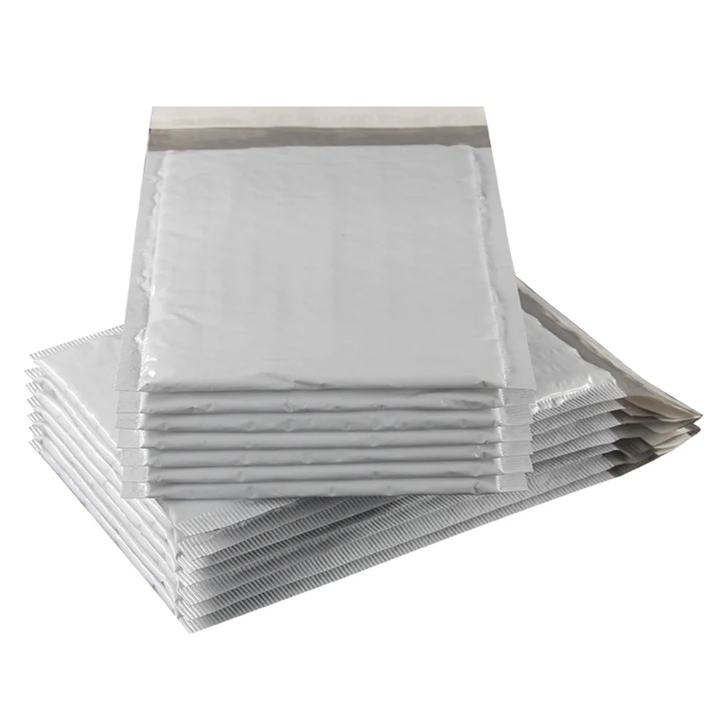 

50PCS Grey Self Seal Adhesive Postal Bags Poly Bubble Mailer Poly Mailers Shipping Bag Binder paper