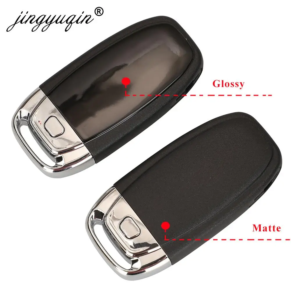 jingyuqin Remote Key Shell Fob For Audi A4l A3 A4 A5 A6 A8 Quattro Q5 Q7 A6 A8 Car Key Case 3 /4 BTN Glossy / Matte Replacement images - 6