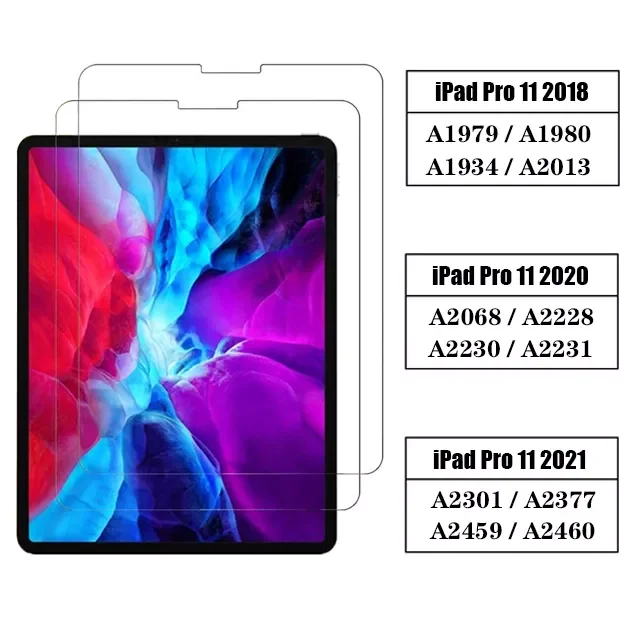 

(2 упаковки) защитное стекло 9H для Apple iPad Pro Air Mini 1 2 3 4 5 6 7 8 9 7,9 9,7 8,3 10,2 10,5 10,9 2017 2018
