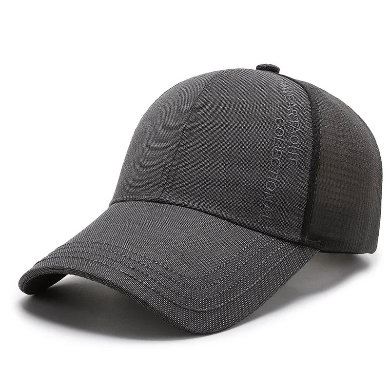 2022 New High Quality Men's Summer Cap Breathable Women Mesh Caps Gorras Snapback Hat Trucker Cap For Adult Adjustable 56-60cm