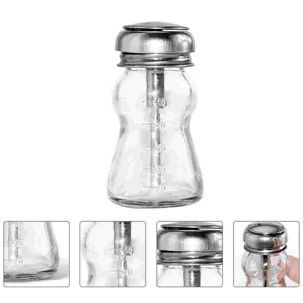 

Pump Bottle Makeup Remover Holder Dispenser Bottles Pump Glass Container for Home Nail Salon Women