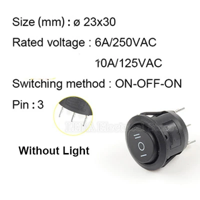 Кулисные переключатели KCD1-105 5 шт.