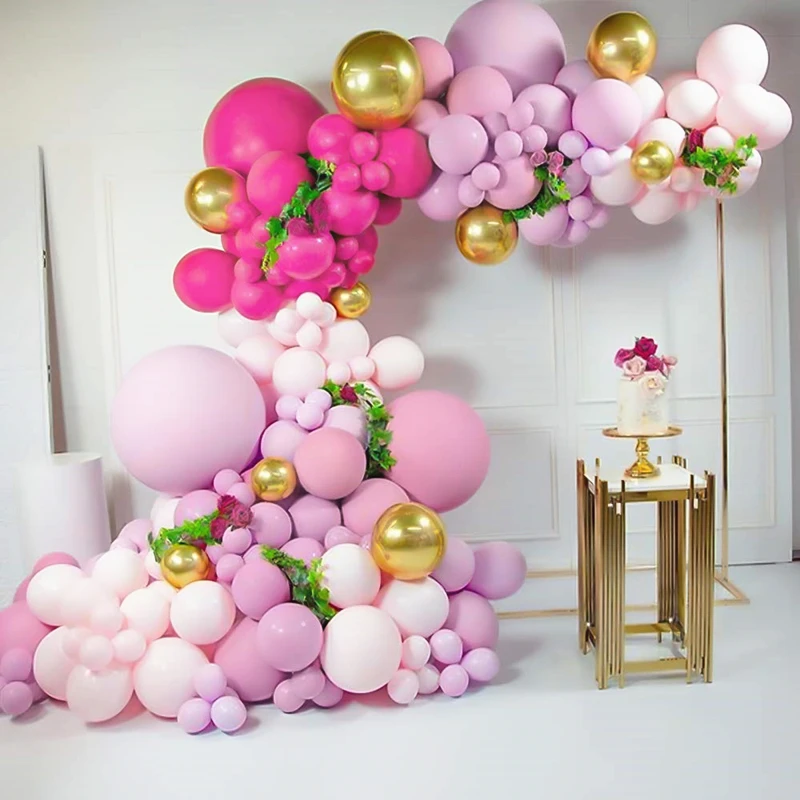 

Pomegranate Red Balloon Kit Macaron Rose Red Macaron Pink Balloon Arch Garland Wedding Birthday Party Anniversary Decoration