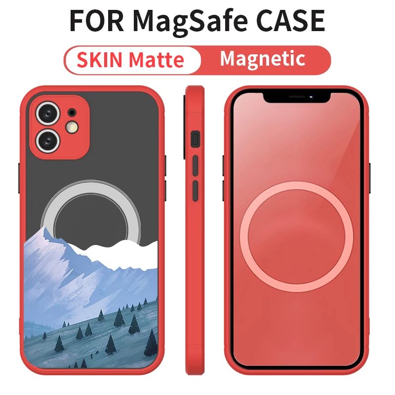 

Luxury Plating Clear Magnetic For Magsafe Wireless Charge Case Foriphone 13 pro max case 12 11 14 Pro Max X XR XS 8 Plus Shockp