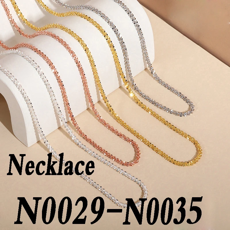 

High Quality Delicate Fashion Sterling Silver 925 Necklace N0029-N0035