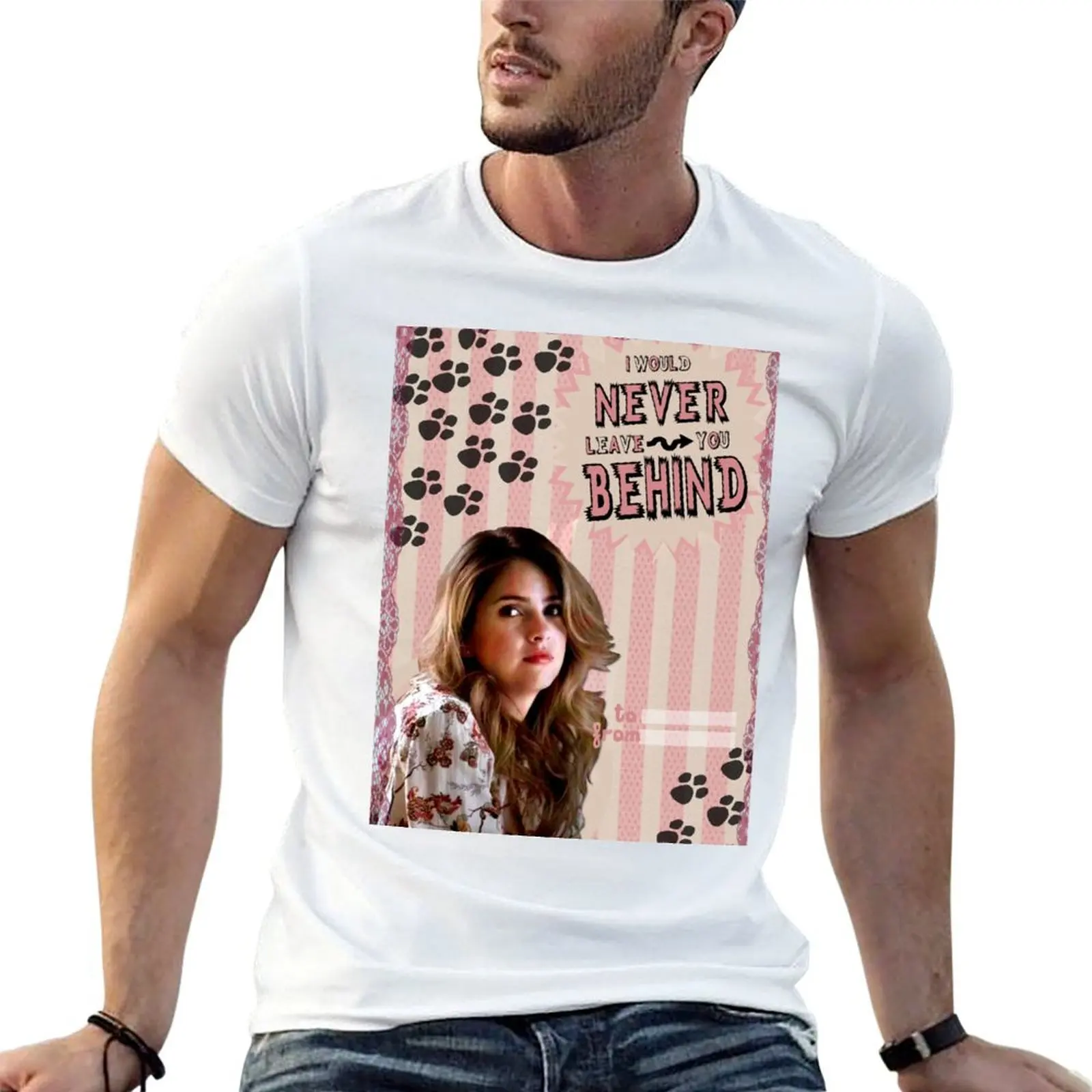 Фото Хлопковая футболка Valentine [I'd Leave, рубашка My shirts, летняя мужская футболка Never, мужская футболка Behind] You Teenwolf №1