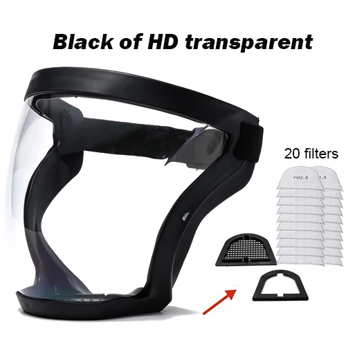 

Прозрачная защитная маска для лица