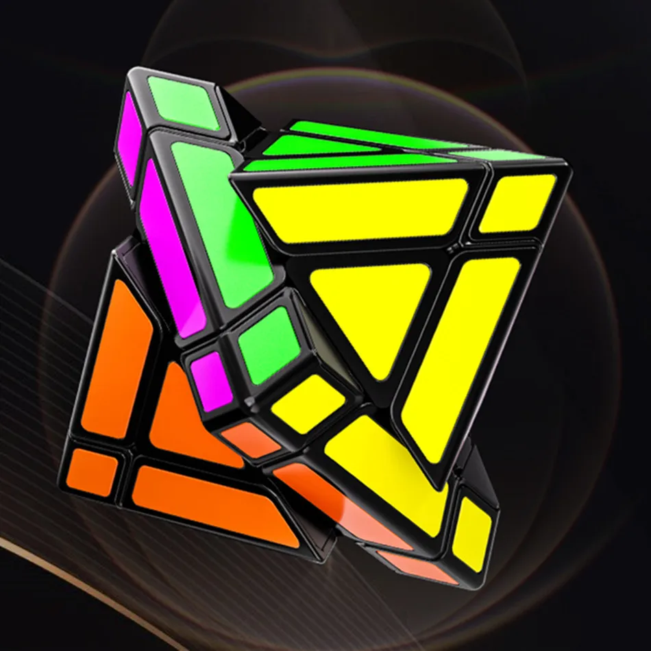Фото Новый FanXin Fun FTO вращающийся октаедр 3x3 шестиугольная призма волшебный куб специальной формы скорость Непоседа Cubo Magico игрушки-головоломки подарки №5