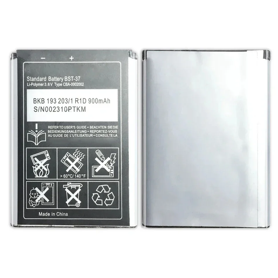 Аккумулятор BST-37 900 мАч для Sony Ericsson K750 D750i K758C S600C V600 V600i W550C W550I W600 W600c W700 W710 W710C W800