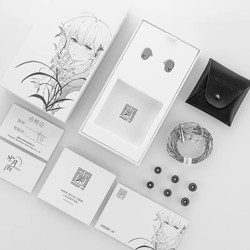 MOONDROP LAN HIFI наушники проводные IEM 0 78 мм купольная композитная диафрагма с