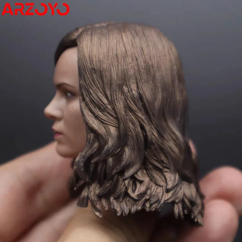 1/6 г. Carol danверсия голова Brie Larson модель из ПВХ для резьбы по головам 12-дюймовых