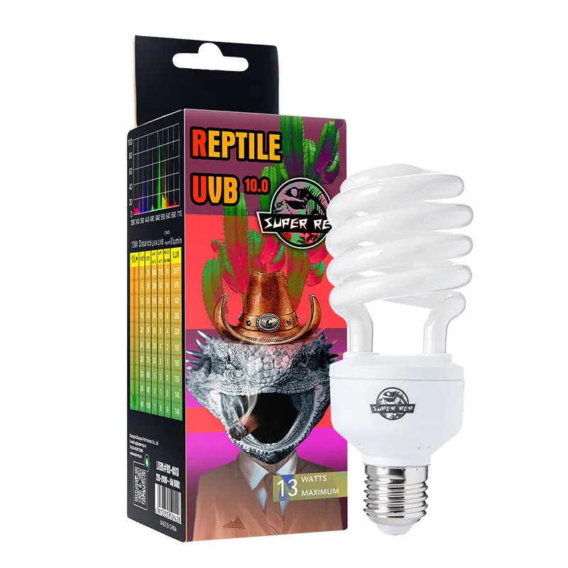 Фото Энергосберегающая лампа SuperRep Reptile UVB-лампочка UVB для черепах и бородатых драконов - светильник для игры в терариумах с синтезацией кальция №3