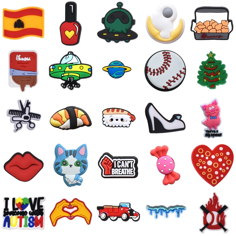 

Women Charm Gifts Shoes Accessories Shoe Charms Wholesale Bulk Girl Set Jeans Packs Boy Para Pins Kids Decorations for Crocs Men