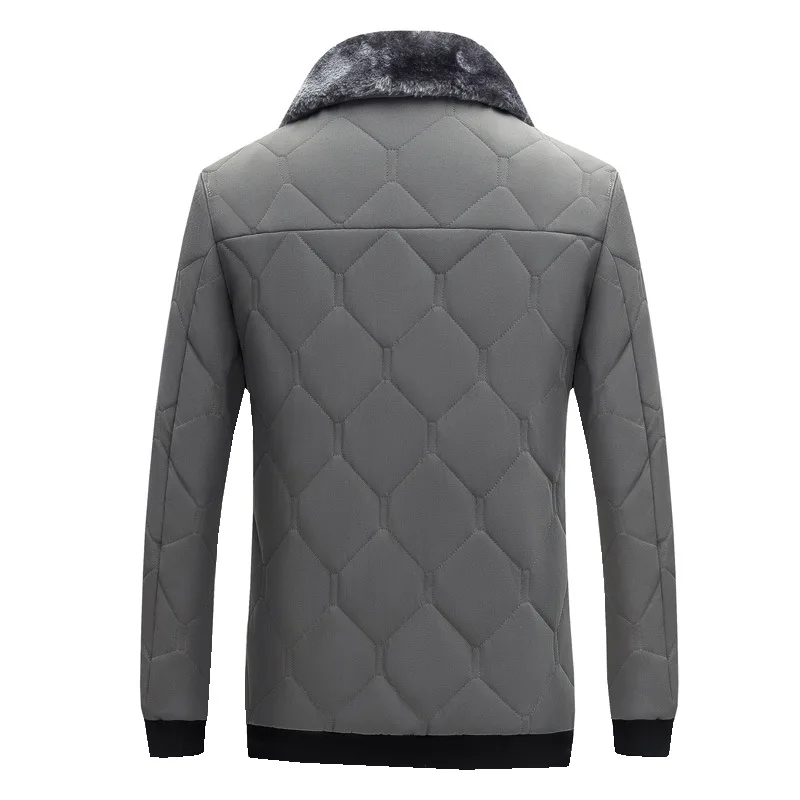 The new season 2022 middle-aged collars lapel cotton-padded clothes, leisure short thickening down cotton-padded jacket