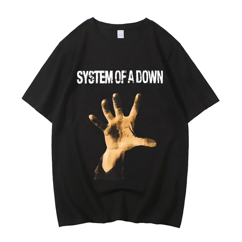 Фото System of A Down Toxicity Обложка музыкального альбома Футболка Мужская рок-футболка 90-х Альтернативная хлопковая футболка высокого качества №3
