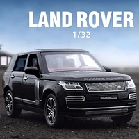 132 scale city suv land ranges rovers pull back vehicle metal model with light and sound diecast car alloy toys for gifts