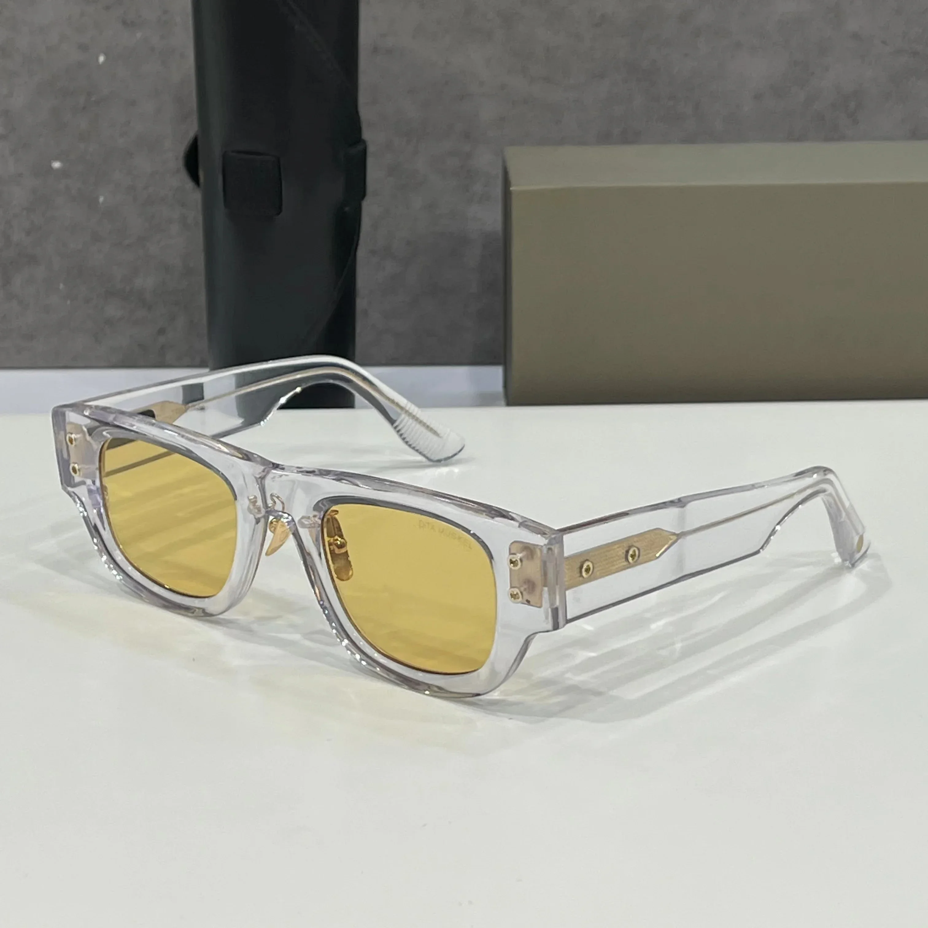 ADITA MUSKEL DT701 Топ Высококачественные солнцезащитные очки для мужчин Титановый