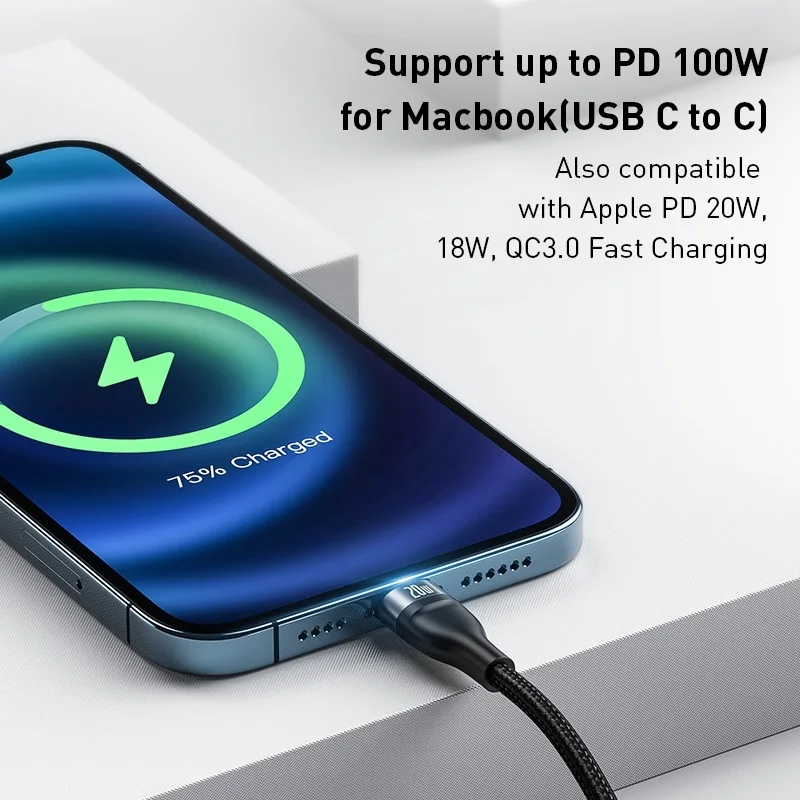 

3 In 1 USB C Cable For IPhone 13 12 Pro 11 XR Charger Cable 100W Micro USB Type C Cable For Macbook Pro Samsung Xiaomi