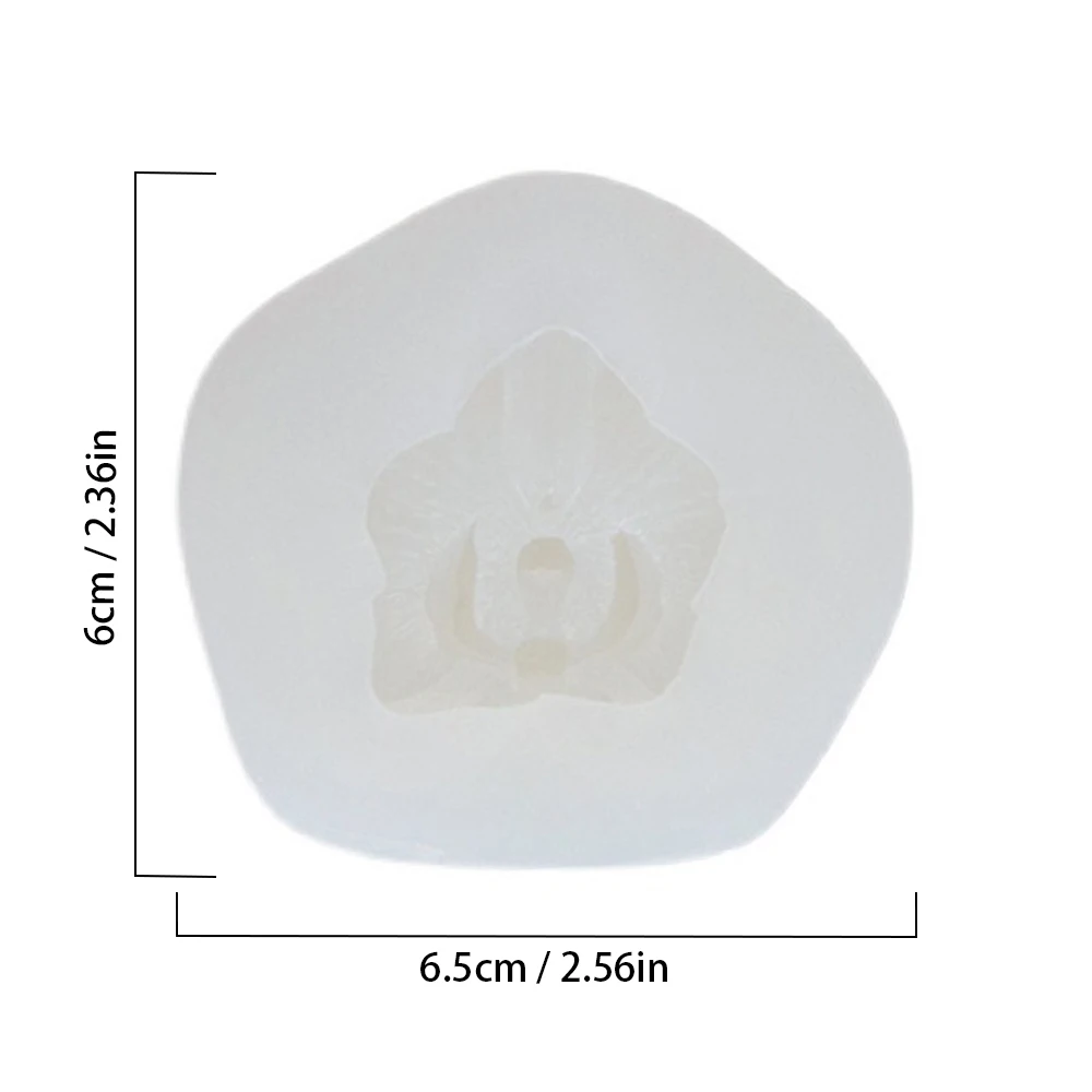 3D Phalaenopsis Candle Molds Flower Veiners Soap Mold Aromatherapy Silicone Plaster Mould Gumpaste Molds Chocolate Cake Tools images - 6
