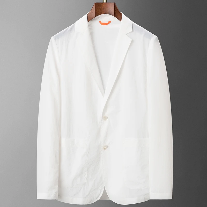 

Summer 2022 New Boutique Fashion Solid Color Men's Casual Blazer Lightweight and Comfortable Men's Slim Blazer Suit Jacket