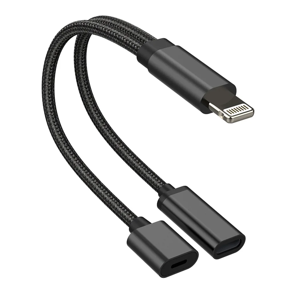 2 In 1 USB C To 3.5mm Headphone Jack Adapter Type C Charge Audio Aux Adaptor for iphone11 12 13