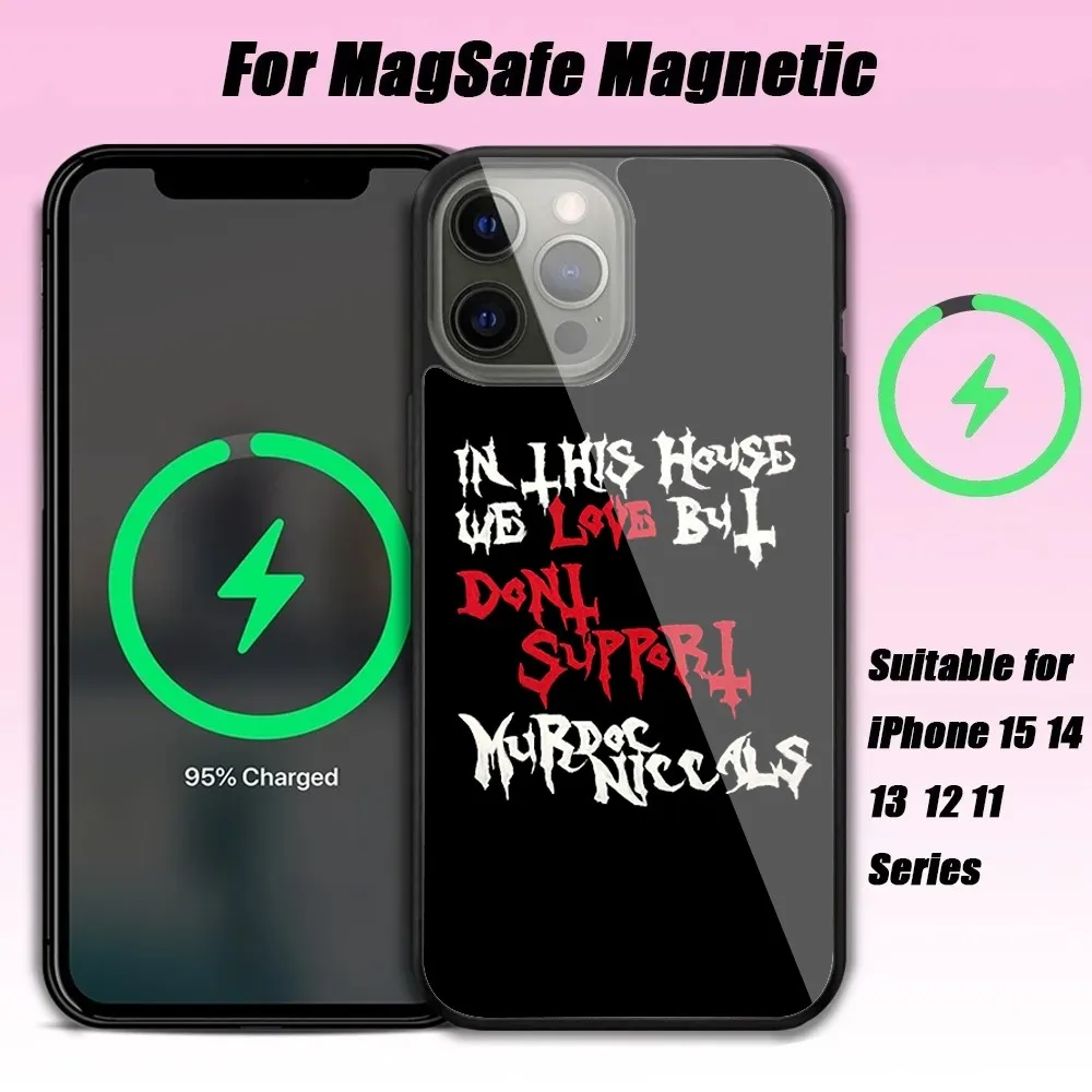 Чехол для IPhone 15 14 13 Pro Max 11 12 Mini Alex Magsafe с функцией беспроводной зарядки