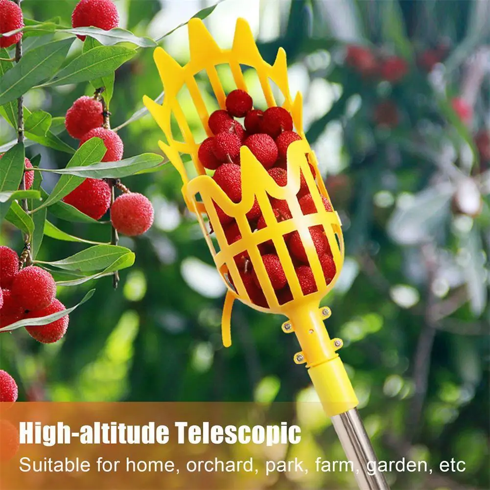 

Garden Basket Fruit Picker Head Plastic Fruit Picking Convenient Picking Fruit Garden Apple Peach Tool Catcher Picker Farm R2C5