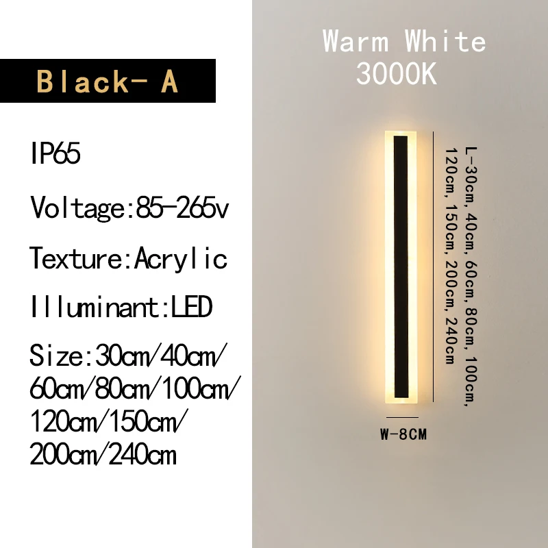 

PZHDNX LED настенный светильник IP65 для улицы