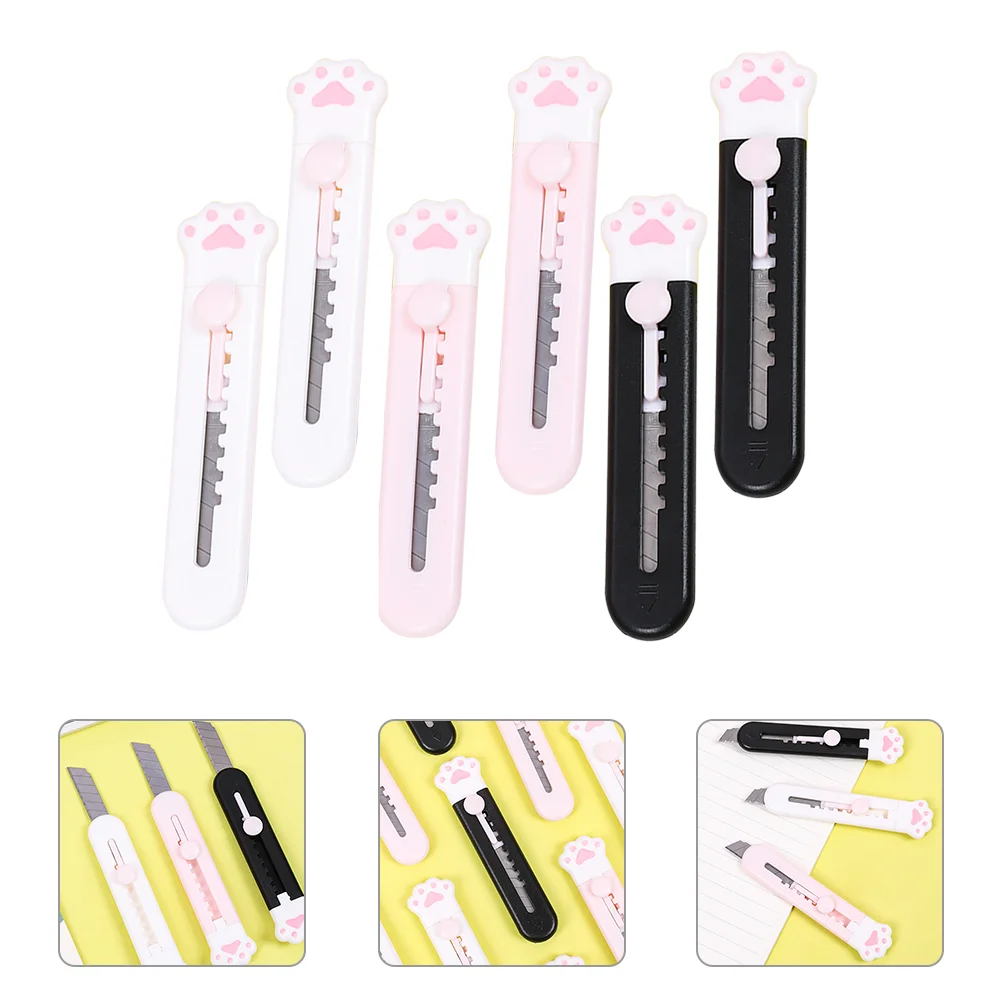 

6Pcs Detachable Box Cutter Portable Box Opener Reusable Art Cutters Small Cutter