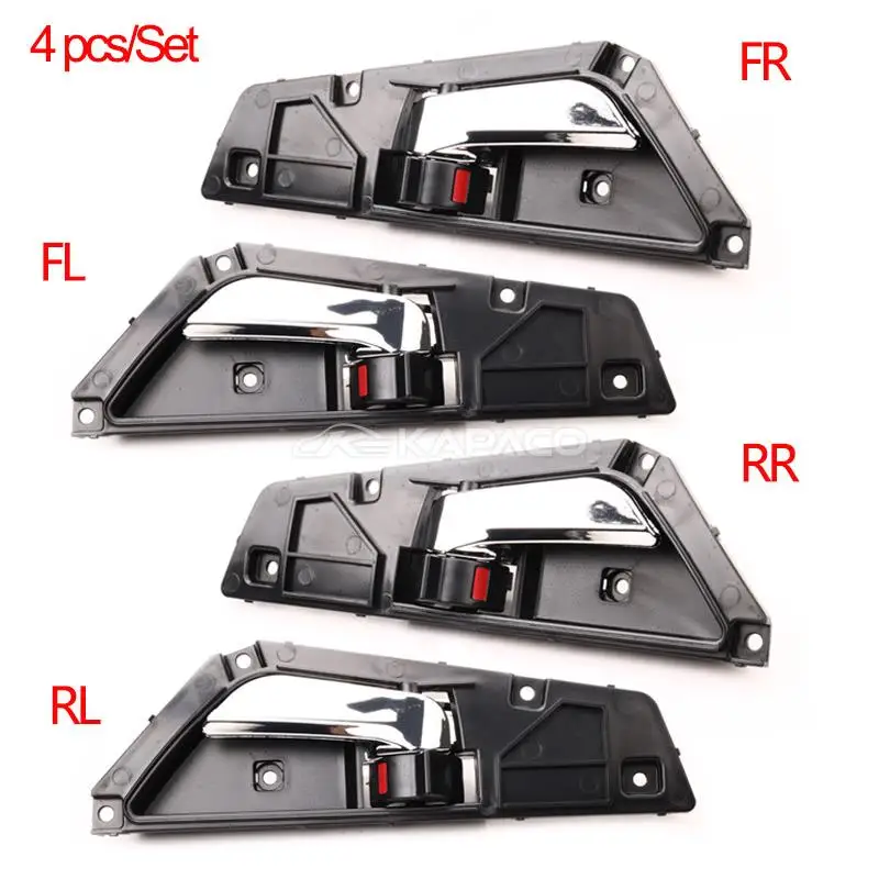 

Auto Inner Interior Door Handles Inside Interior Door Panel Knob ABS Plastic Chrome F/R L/R For LIFAN X60 Chinese Car