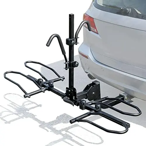 

Platform Style Hitch Mount Bike , Tray Style Bicycle Racks Foldable for Cars, Trucks, SUV and Minivans with 2" Hitch Recei Sup