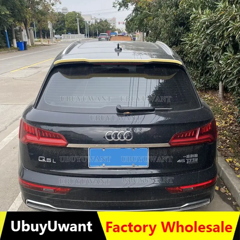 

v Style For Audi Q5 Q5L Spoiler 2019 2020 2021 2022 High Quality ABS Material Car Rear Trunk Wing Accessories Body Kit