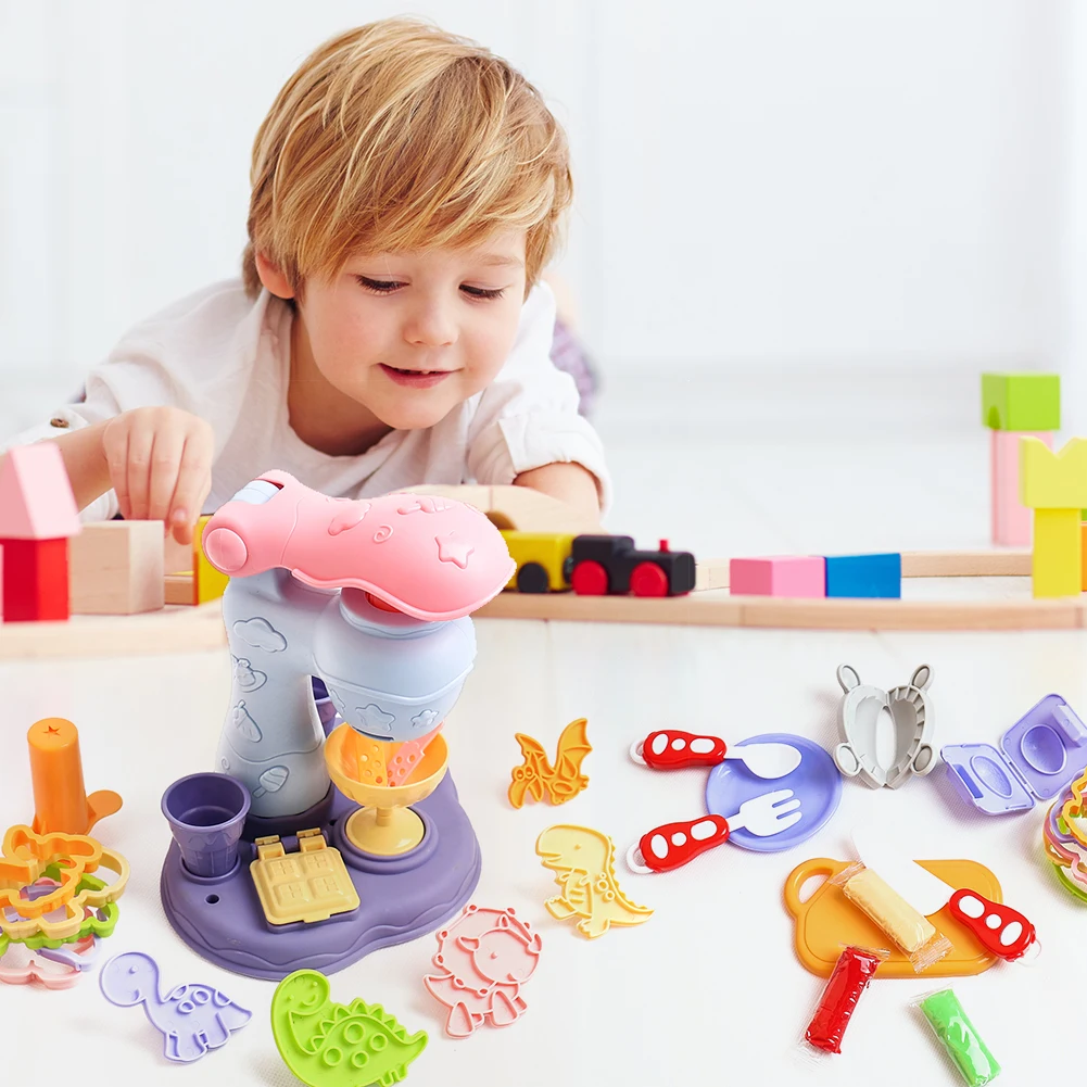 

Puzzle Game Toy Creative Interactive Kit Educational Learning DIY Plasticine Tool Clay Study Toy Gifts for Kids