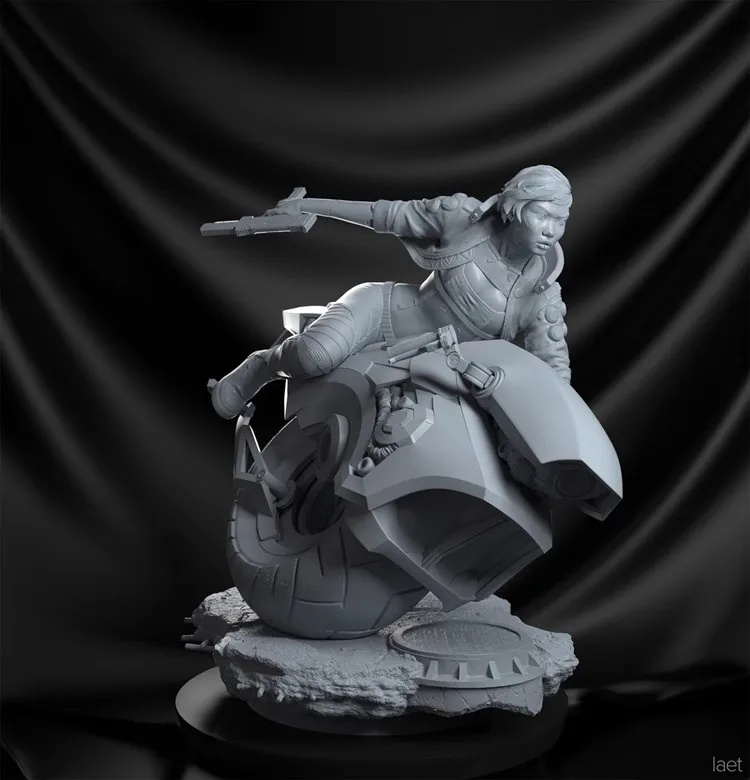 1/18 1/24 резиновые модельные наборы мотоцикл девочка истребитель Неокрашенная