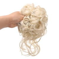 talang synthetic curly donut chignon with elastic band scrunchies messy hair bun updo hairpieces extensions for women