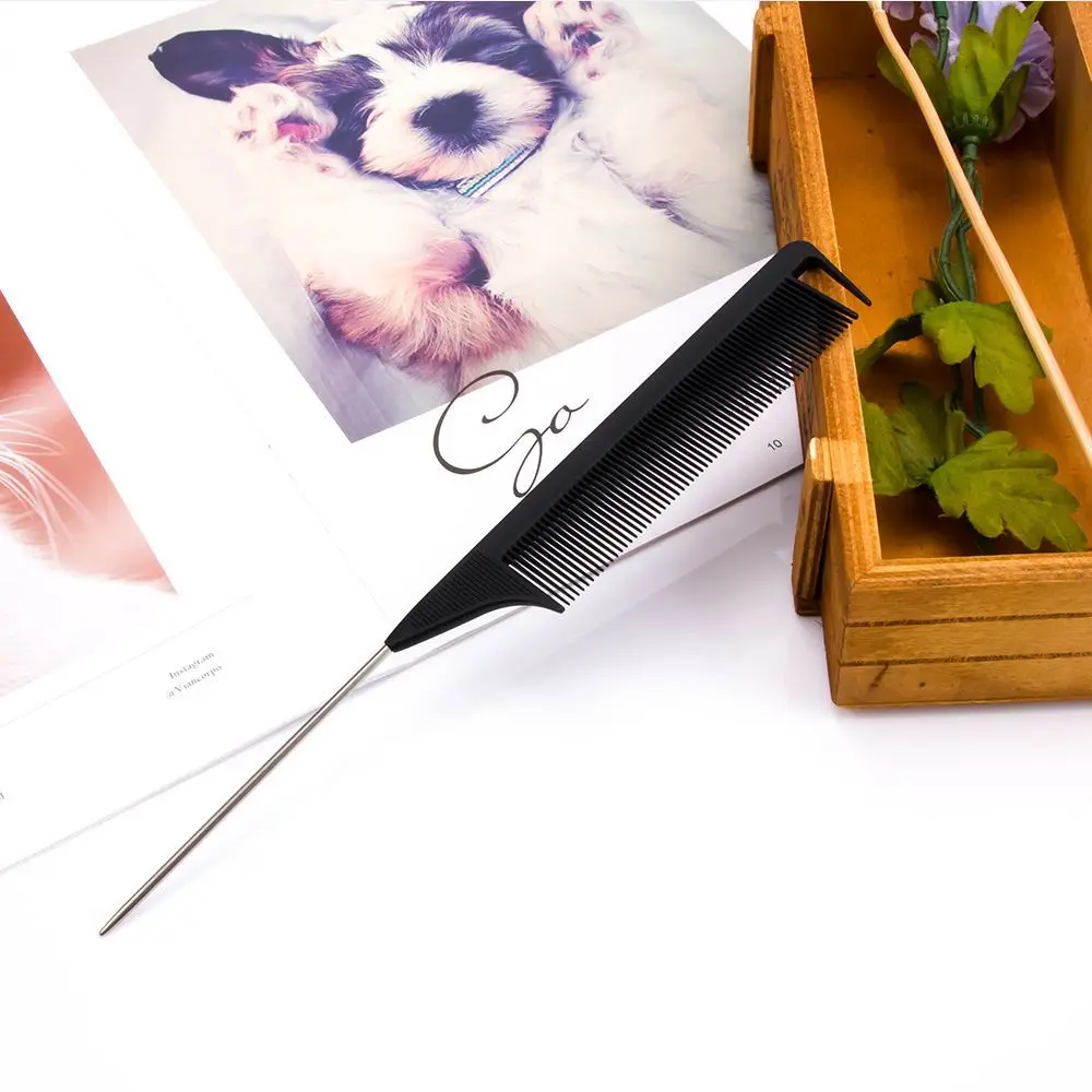 Металлическая булавка с мелкими зубьями отдельная расческа для волос