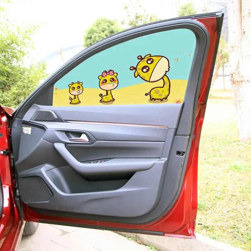 

Автомобильные оконные оттенки для детей магнитные оконные оттенки для автомобиля с мультяшным принтом анти-УФ оконные оттенки для автомобиля