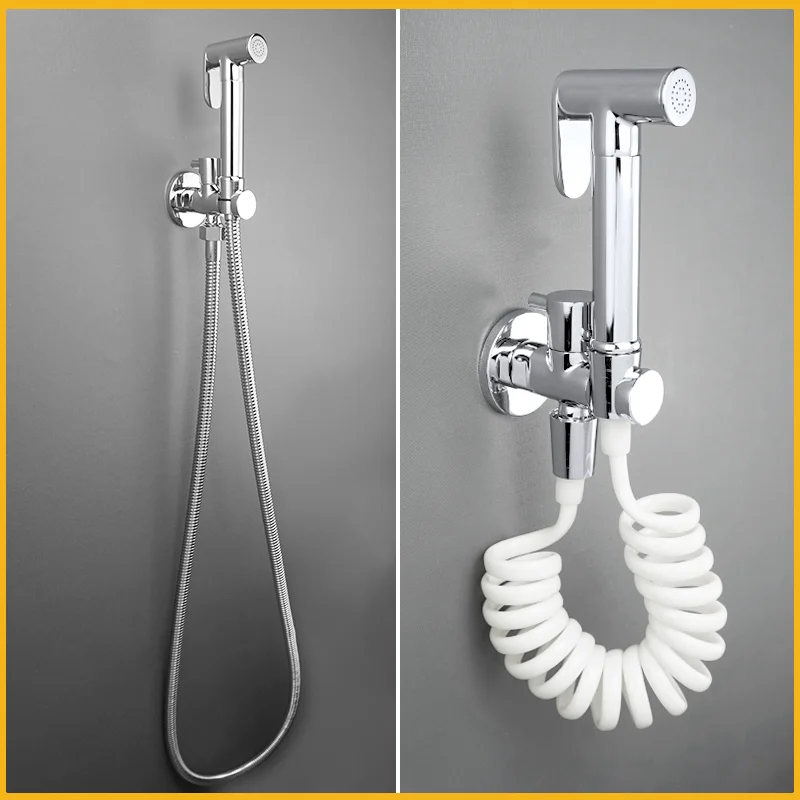 Настенный латунный зеркальный ручной Душ смеситель для туалета распылитель с