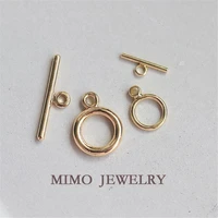 mimo jewelry color preservation plated real gold base ot buckle necklace bracelet end buckle