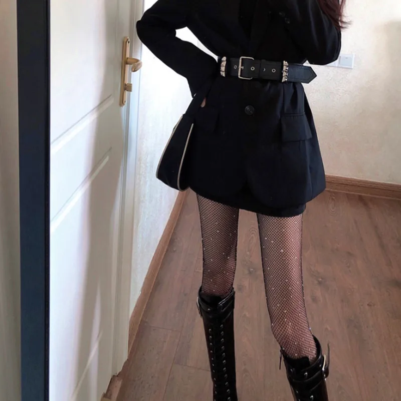 Летние ажурные сексуальные женские модные блестящие колготки облегающие