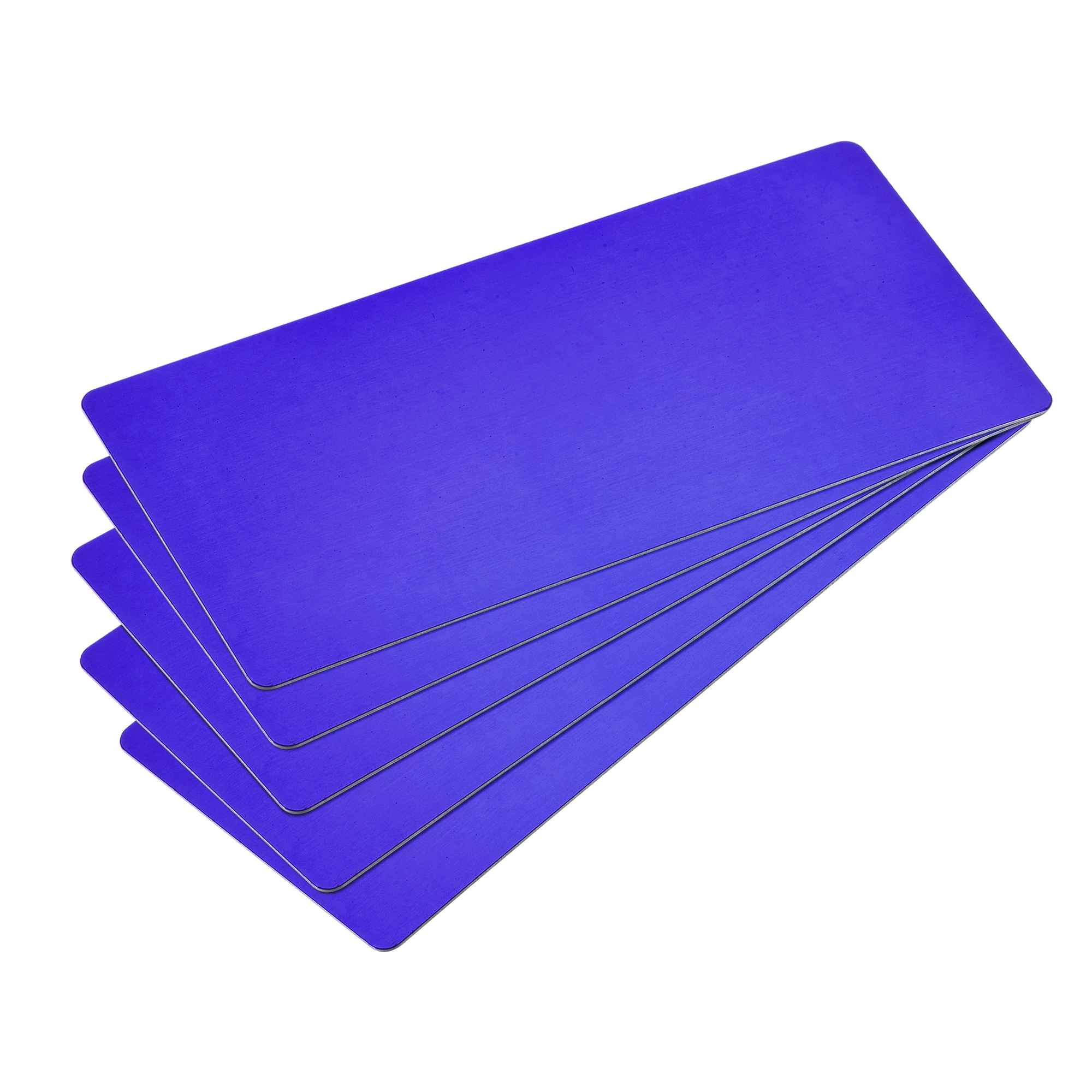 

Uxcell Blank Metal Card 100x50x0.5mm Painted Aluminum Plate Dark Blue 10 Pcs for Laser Engraving