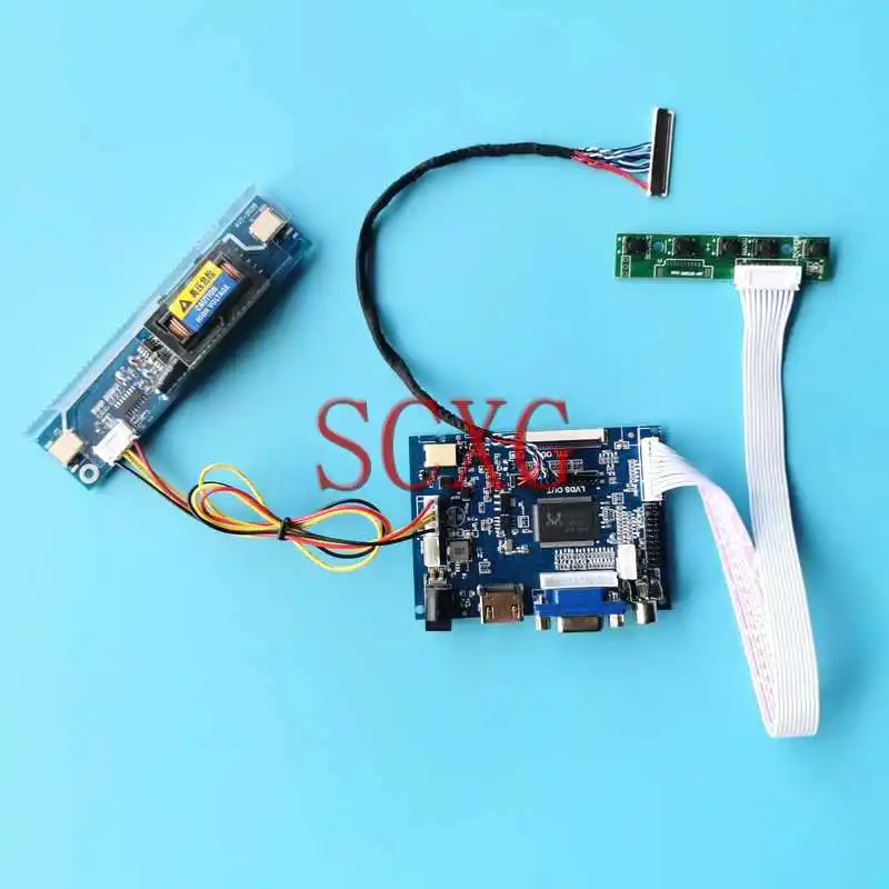 

LCD Display Matrix Controller Board Fit B154EW03 B154EW07 LP154WX3 Kit HDMI-Compatible AV VGA 15.4" 30 Pin LVDS 1280*800 2CCFL