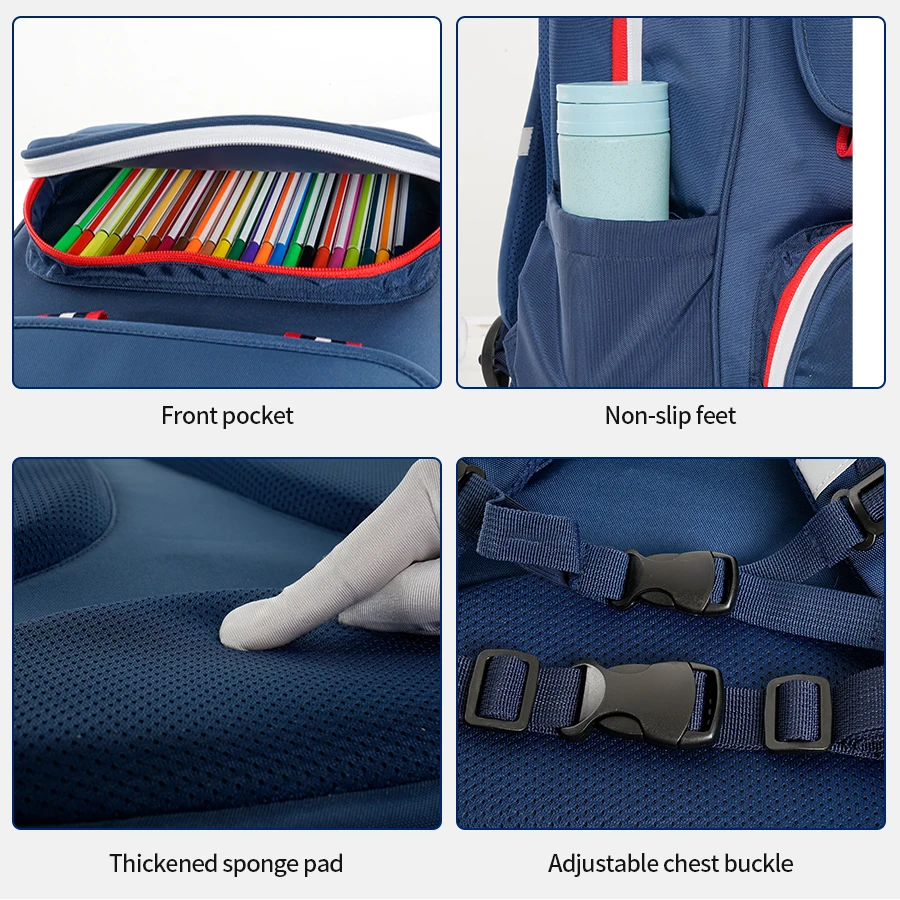 Brand New Pupil Students Children England Style Backpack School Bags For Boys Bagpack Mochila Escolar Hombre Backpacks Kids Bag