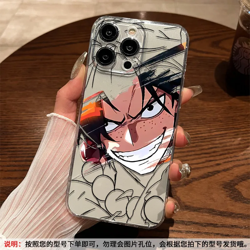 Аниме-аксессуары ONE PIECE: чехол для телефона с Луффи, Зоро, Санджи, подходит для iPhone 17, 16, 15, 14, 13, 12, 11 Pro Max. (art.: 3920db5eb355b) - 3920db5eb355b
